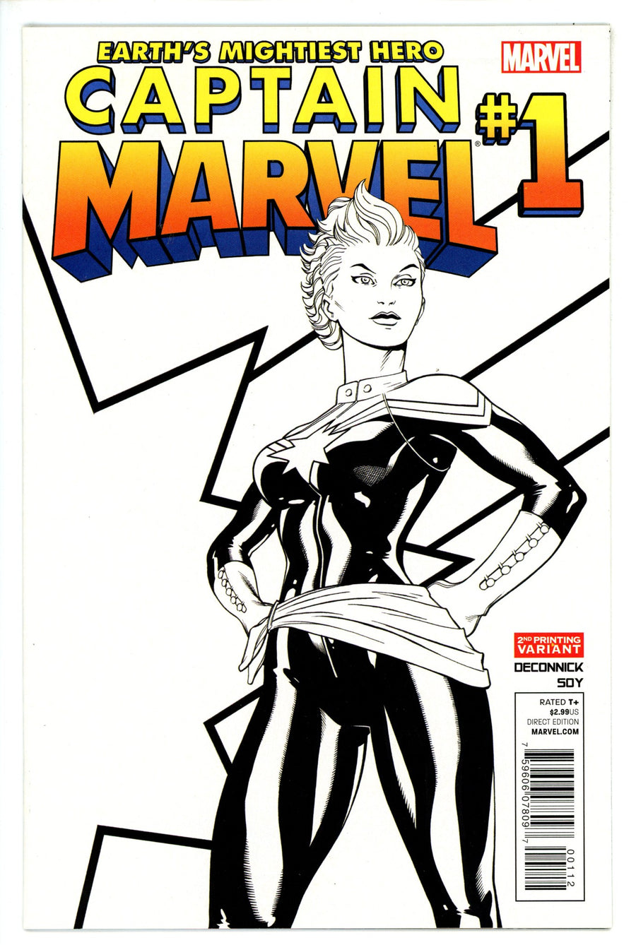 Captain Marvel Vol 8 1 2nd Print NM
