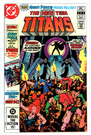 The New Teen Titans Vol 1 21 VF+