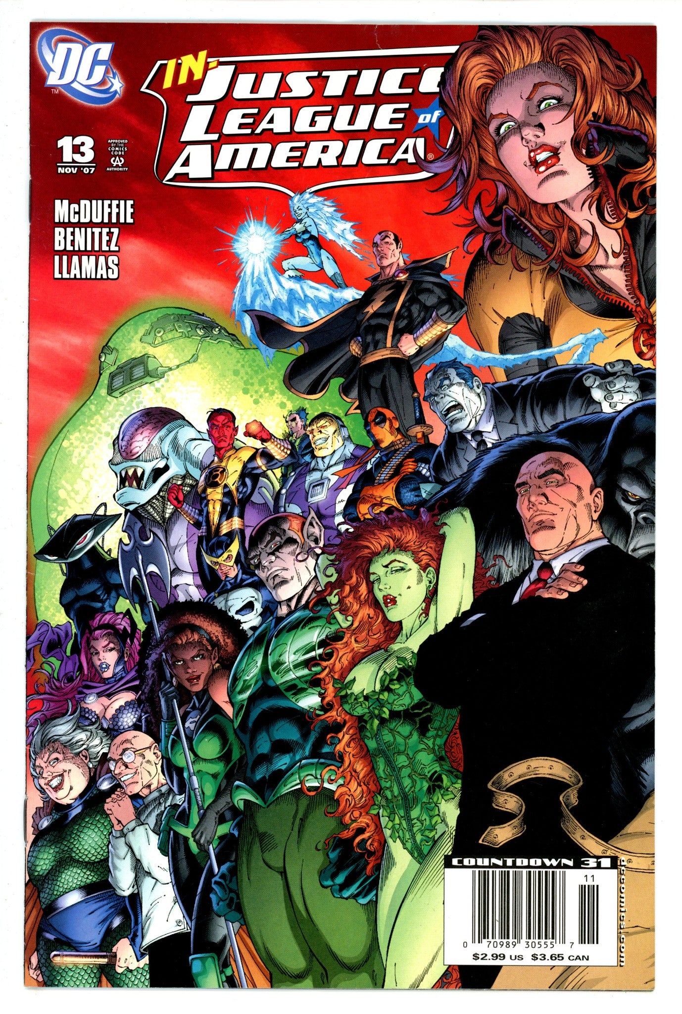 Justice League of America Vol 2 13 Newsstand (2007)