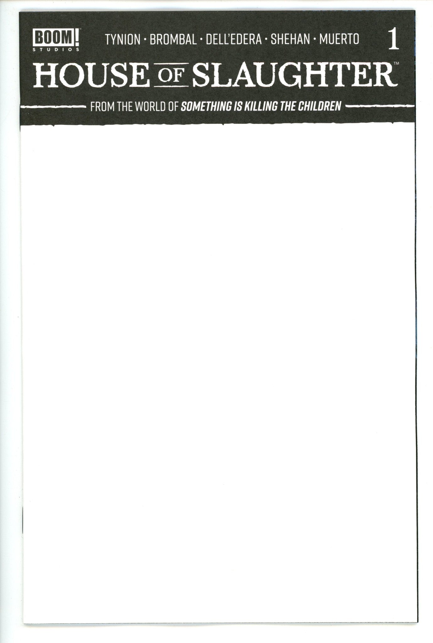 House of Slaughter 1 Blank Variant (2021)