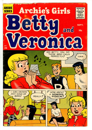 Archie's Girls Betty and Veronica 26 GD/VG (1956)