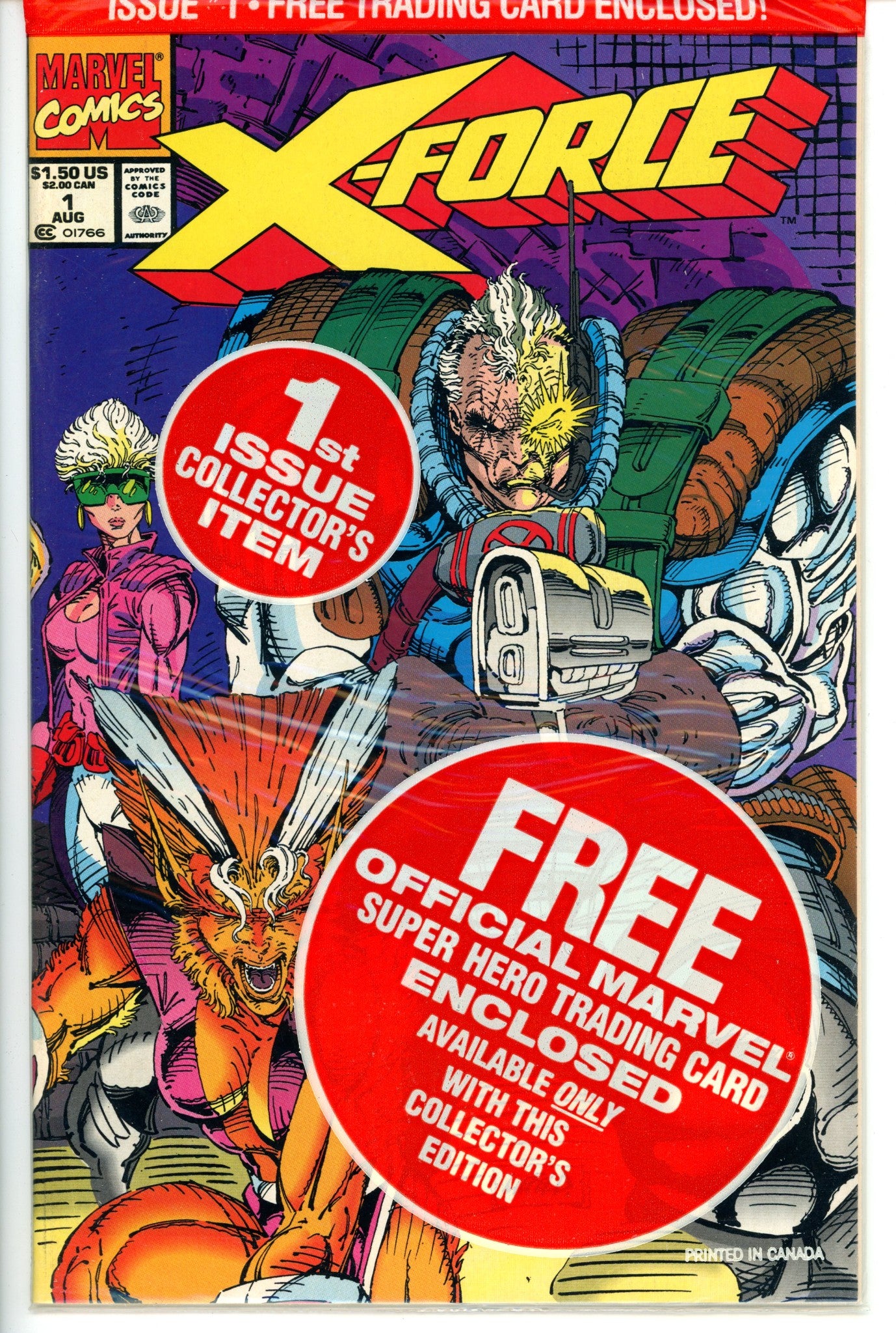 X-Force Vol 1 1 Bagged w/ Shatterstar Card