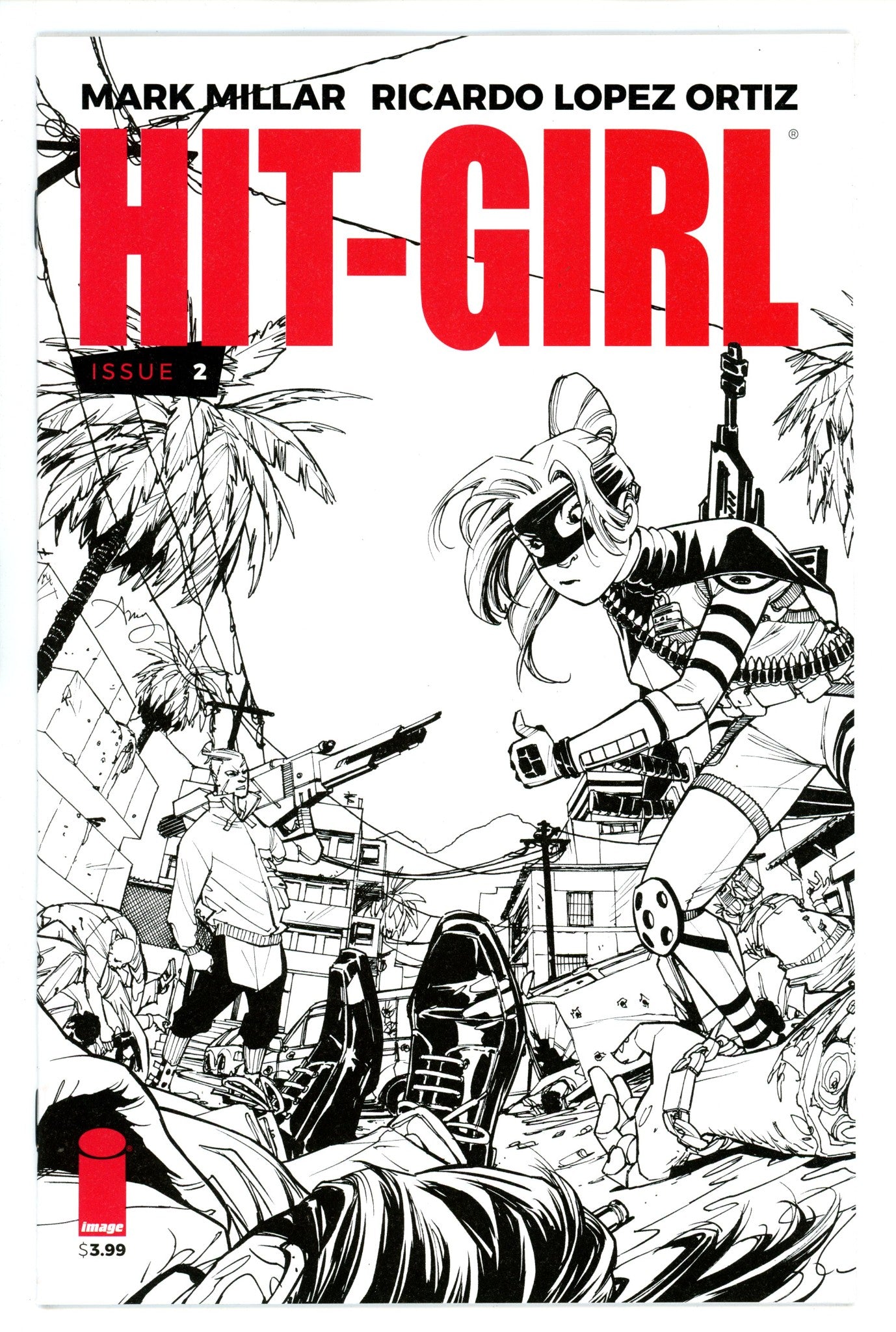 Hit-Girl Vol 2 2 Reeder B&W Variant