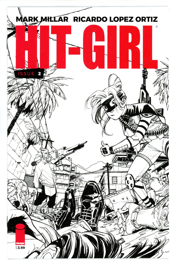 Hit-Girl Vol 2 2 Reeder B&W Variant