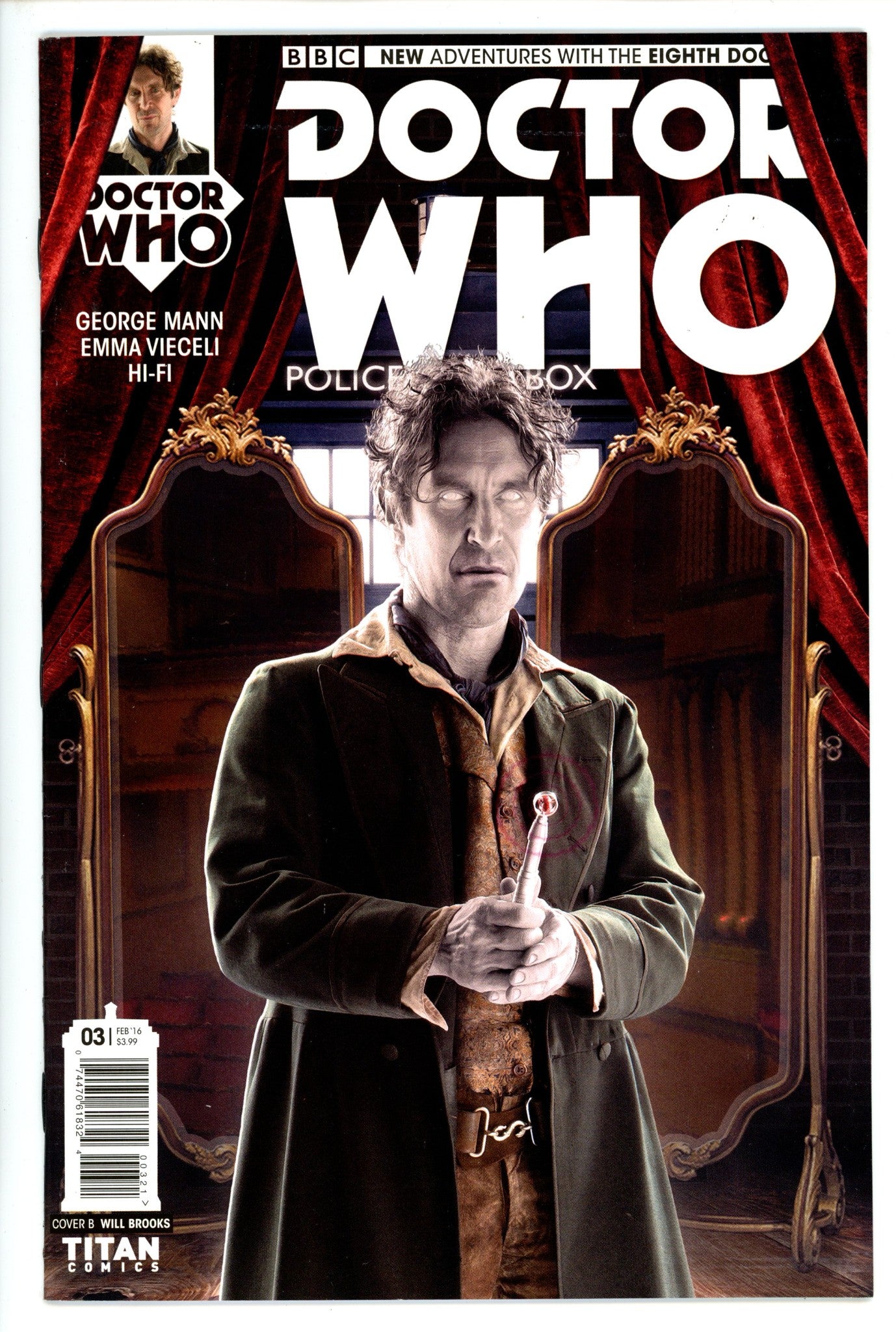 Doctor Who New Adventures With the 8th Doctor 3 Brooks Variant