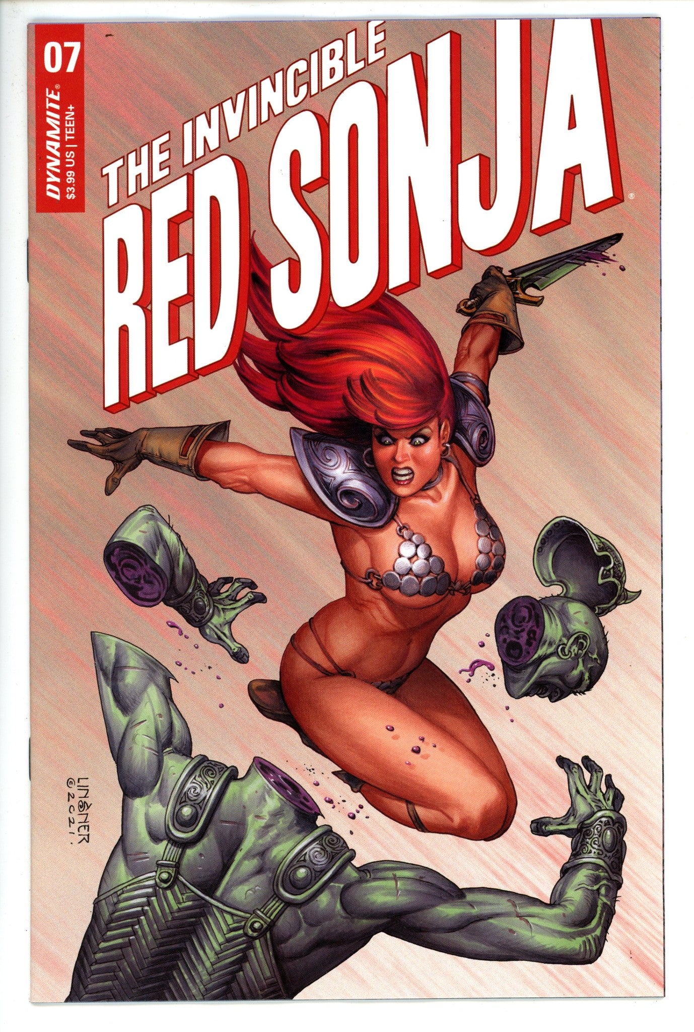 Invincible Red Sonja 7 Linsner Variant (2022)