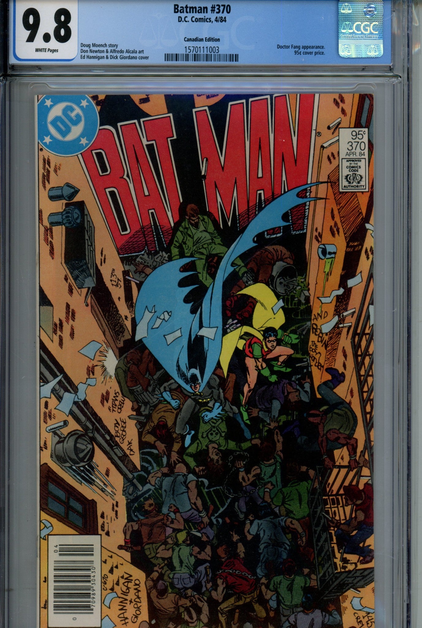 Batman Vol 1 370 Canadian Price Variant CGC 9.8 (1983)