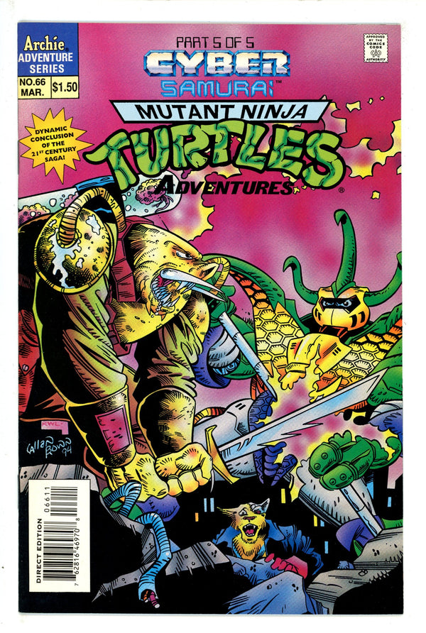 Teenage Mutant Ninja Turtles Adventures Vol 2 66 NM (1995)