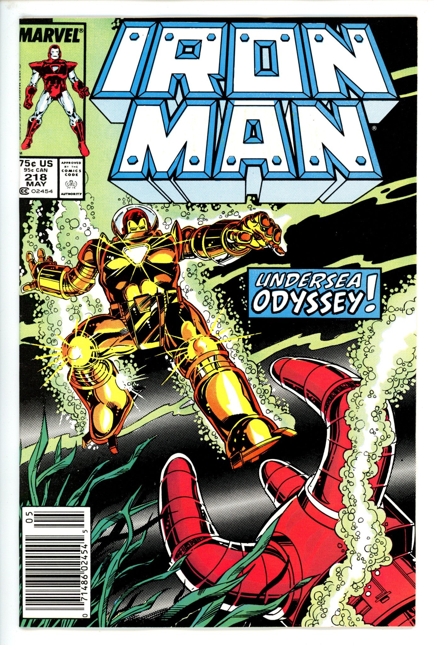 Iron Man Vol 1 218 Newsstand