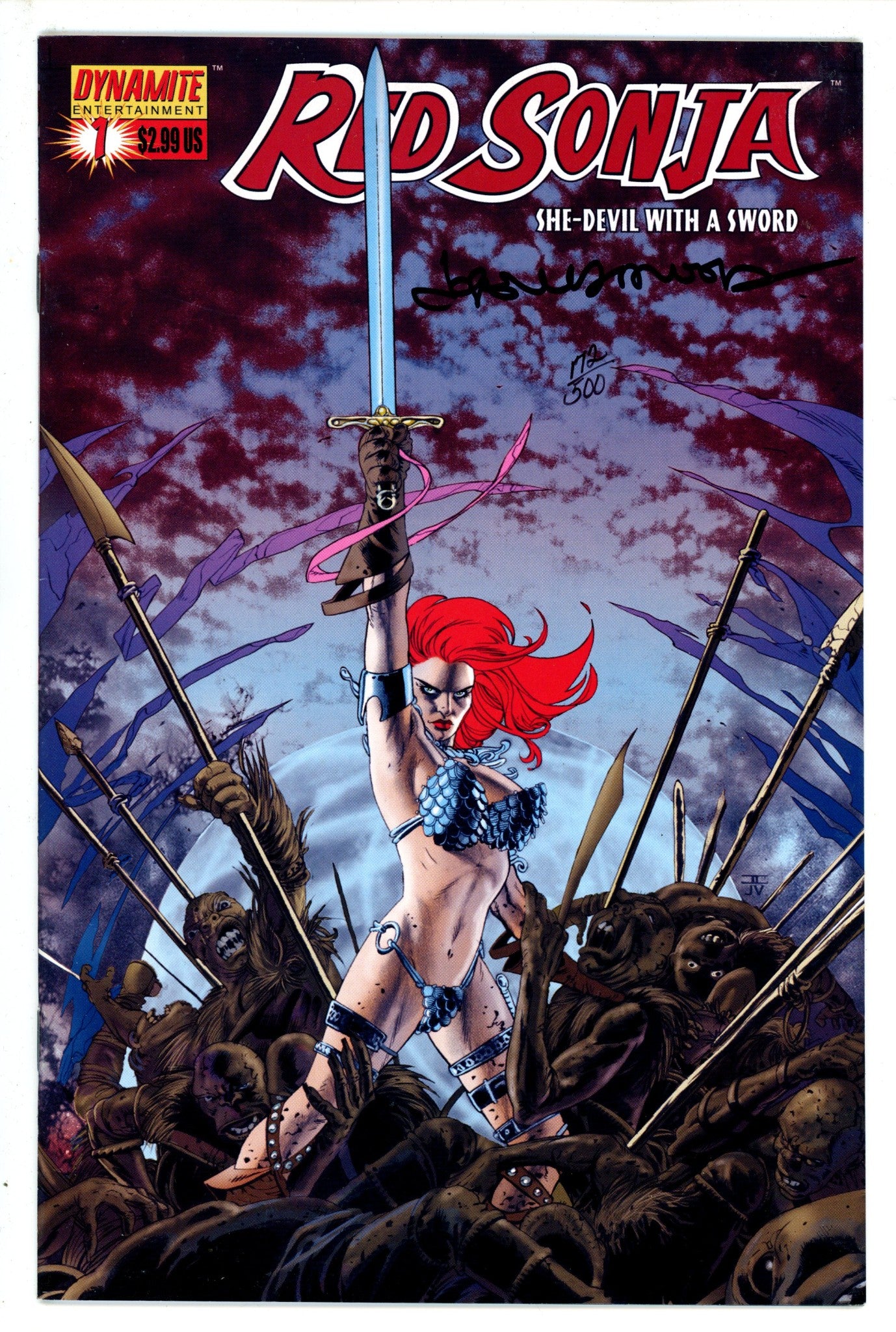 Red Sonja Vol 1 1 Cassaday Variant VF+ (2005)