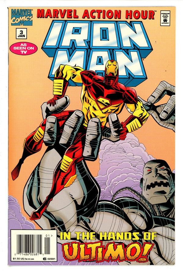 Marvel Action Hour, Featuring Iron Man 3 Newsstand VF+ (1995)