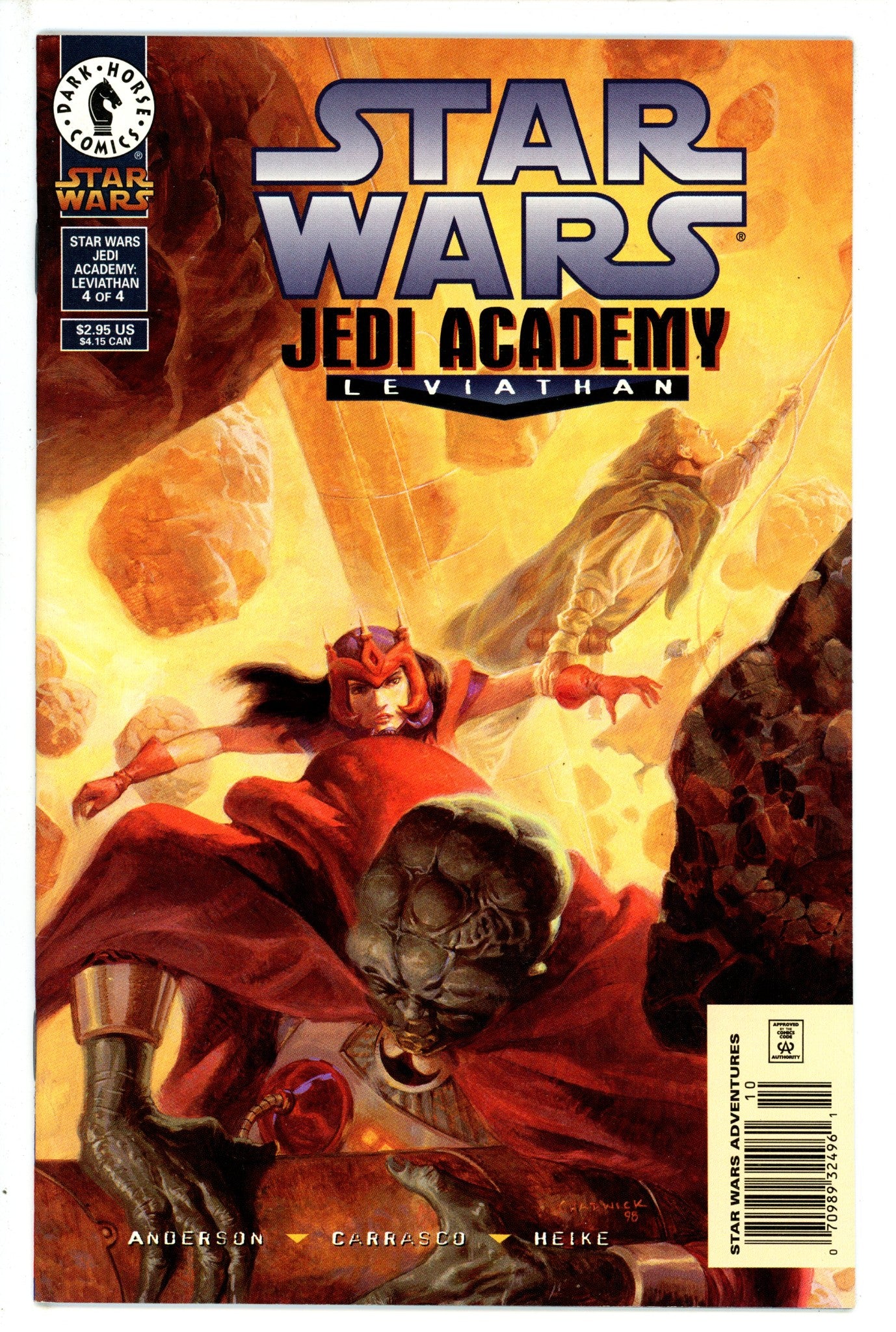 Star Wars: Jedi Academy - Leviathan 4 Newsstand VF- (1999)