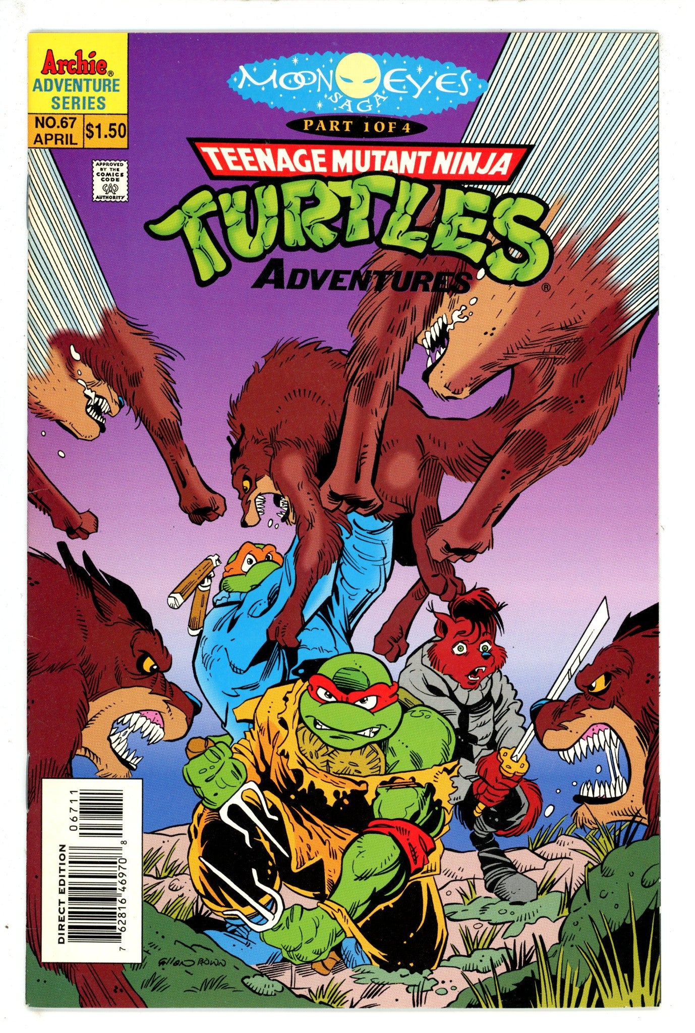 Teenage Mutant Ninja Turtles Adventures Vol 2 67 VF/NM (1995)