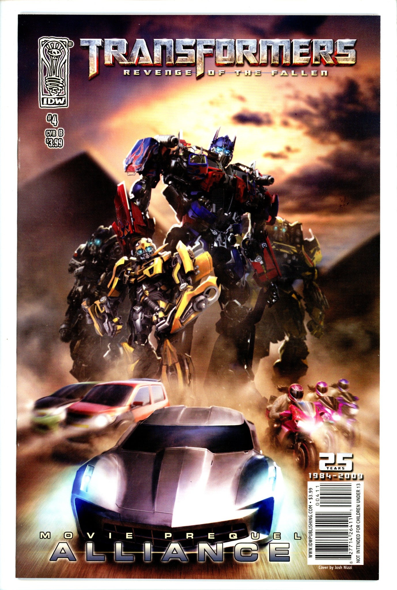 Transformers: Revenge of the Fallen: Alliance 4 Nizzi Variant-IDW-CaptCan Comics Inc
