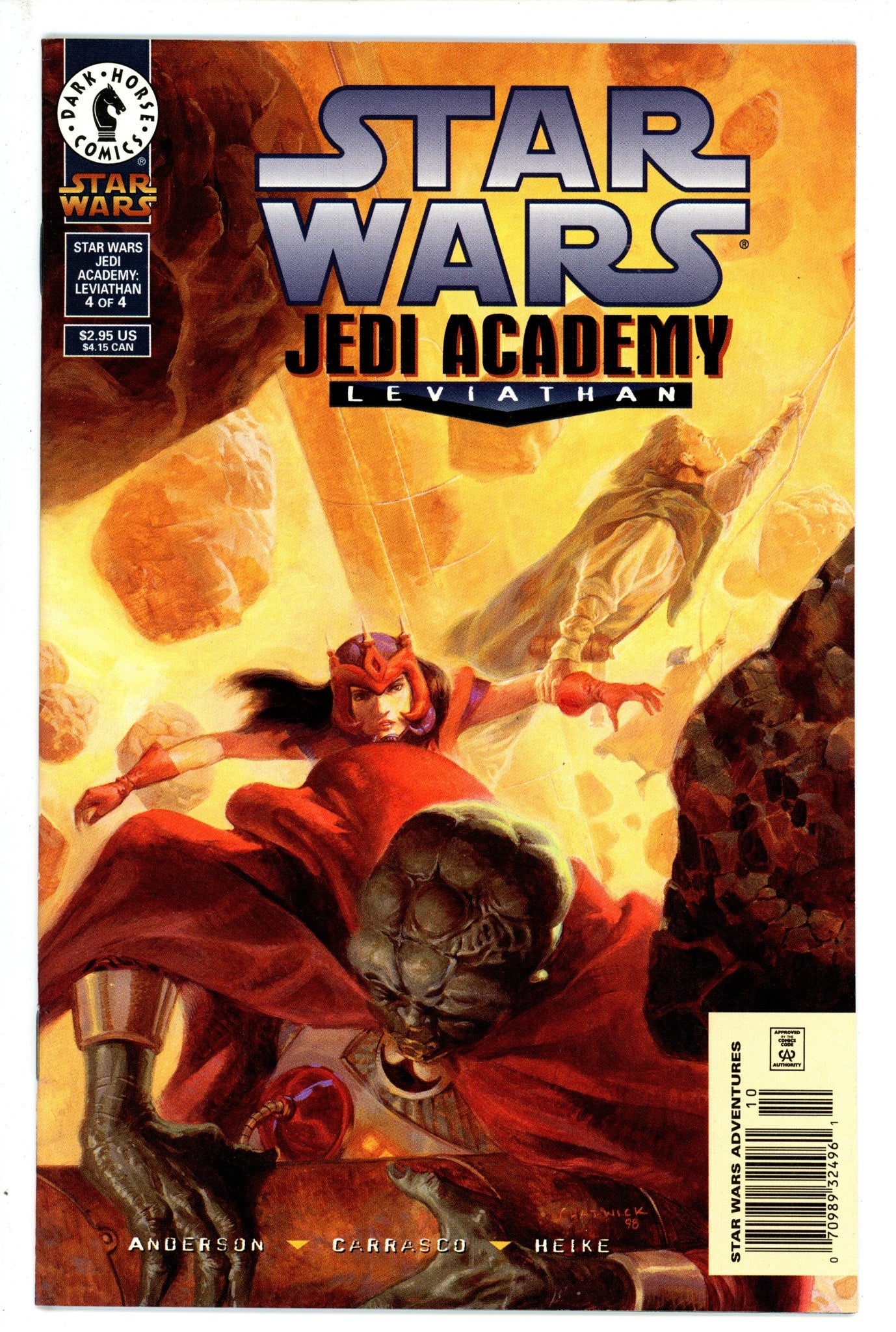 Star Wars: Jedi Academy - Leviathan 4 Newsstand VF/NM (1999)