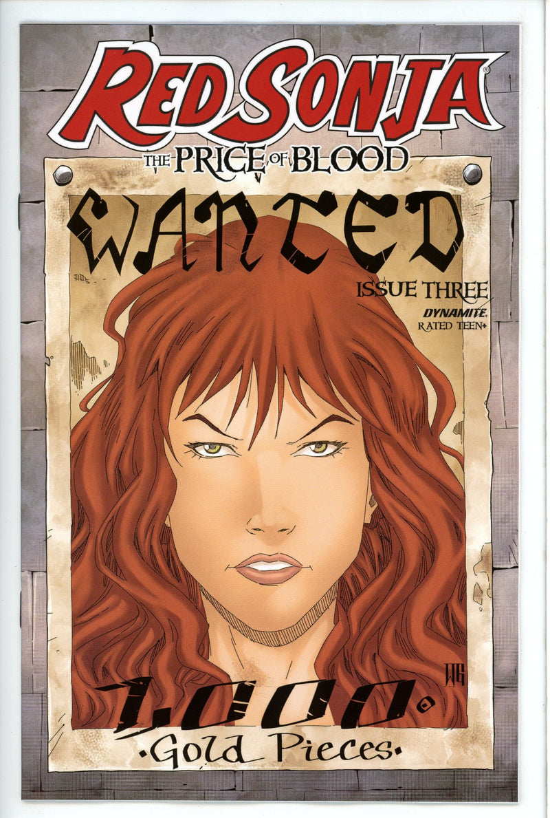 Red Sonja Price of Blood 3 Geovani Variant-Dynamite-CaptCan Comics Inc