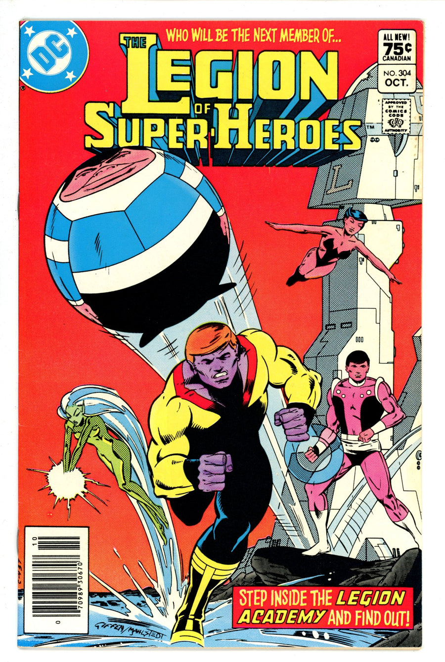 The Legion of Super-Heroes Vol 2 304 Canadian Price Variant VF- (1983)