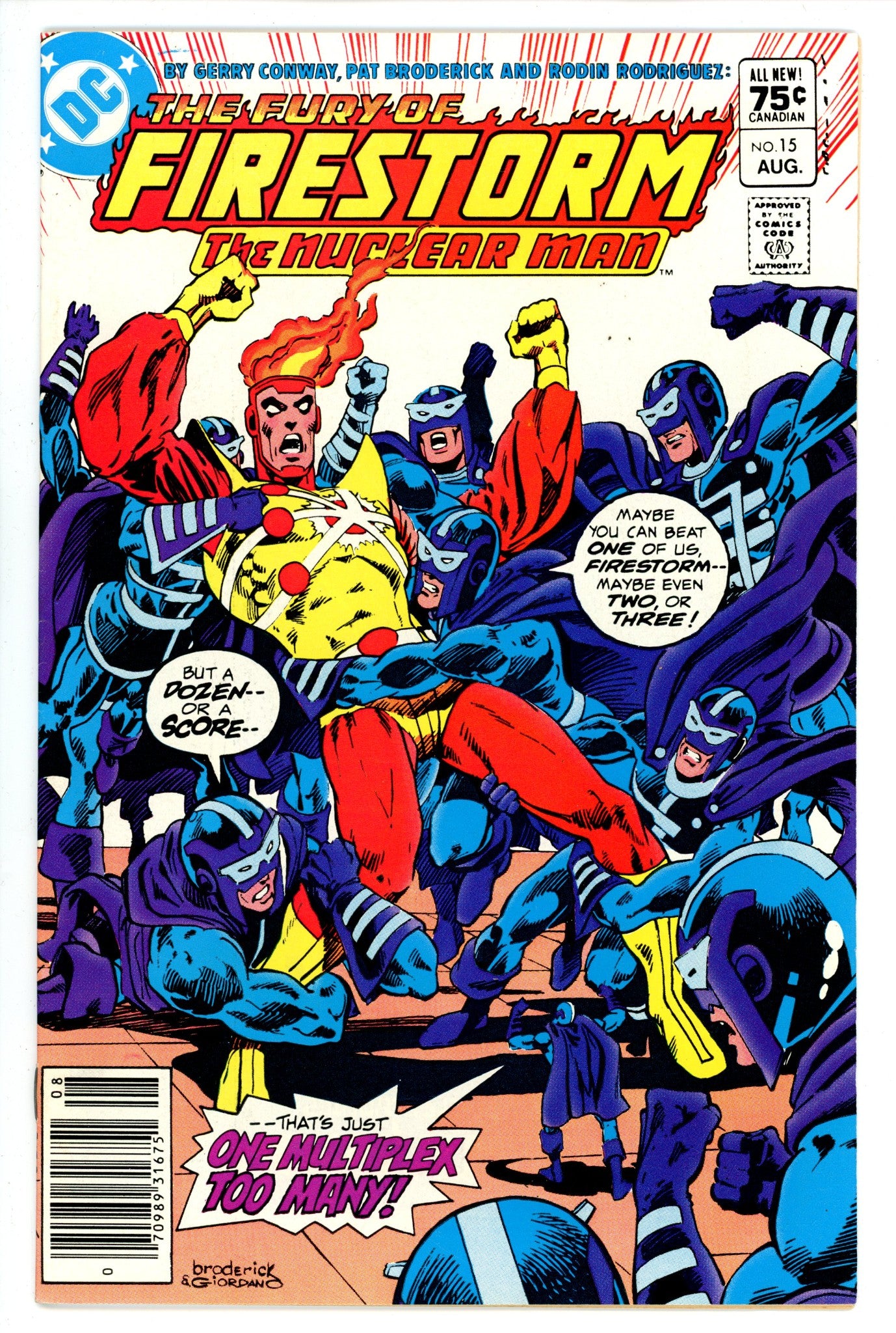 The Fury of Firestorm Vol 2 15 Canadian Price Variant VF+ (1983)