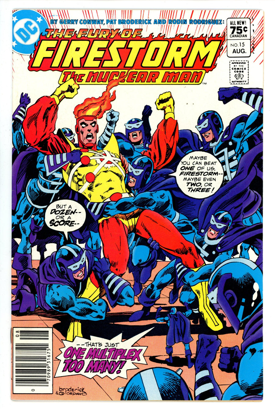 The Fury of Firestorm Vol 2 15 Canadian Price Variant VF+ (1983)