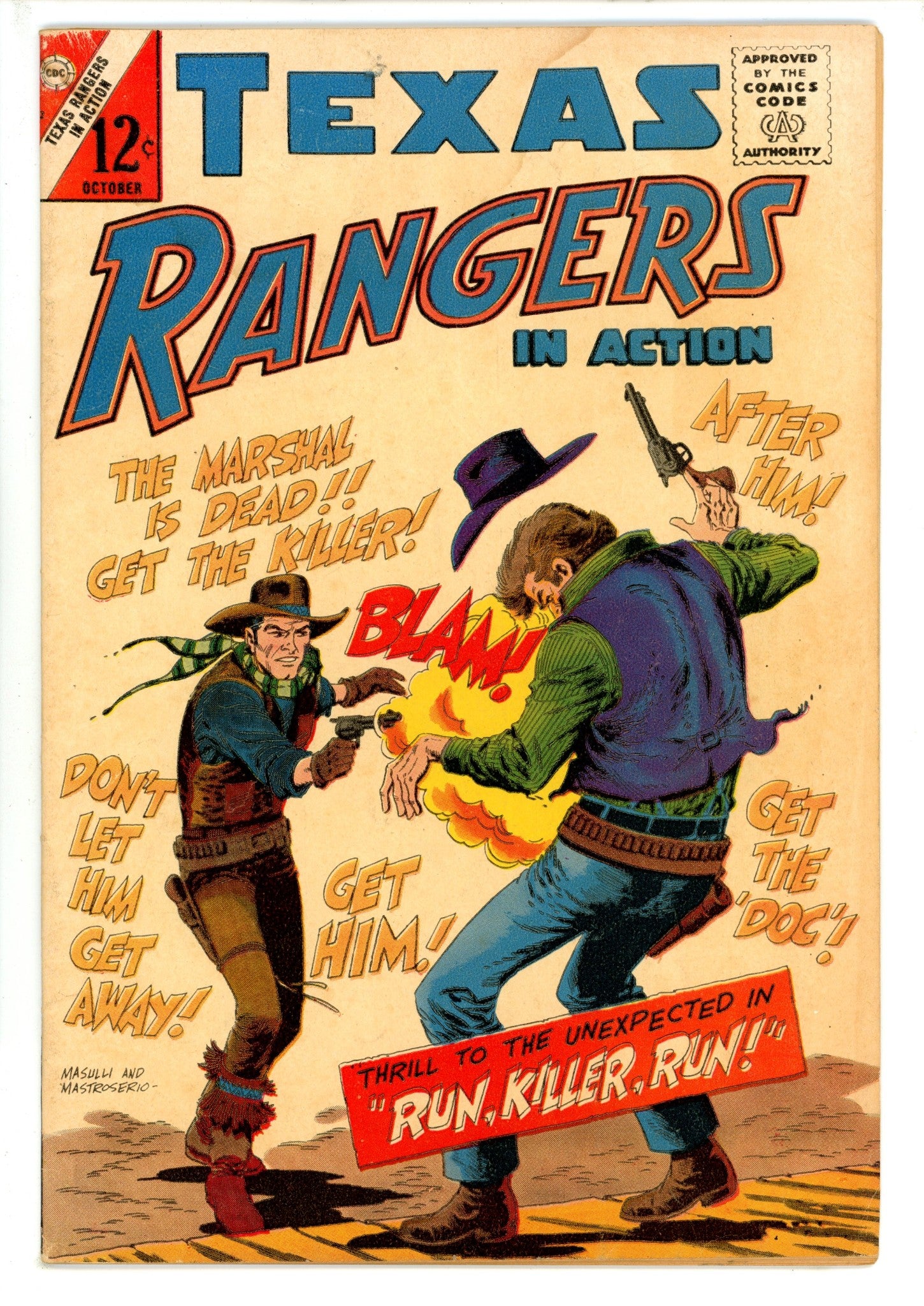 Texas Rangers in Action 52 VG- (1965)