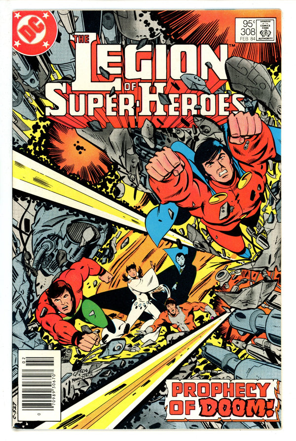 The Legion of Super-Heroes Vol 2 308 Canadian Price Variant VF- (1983)