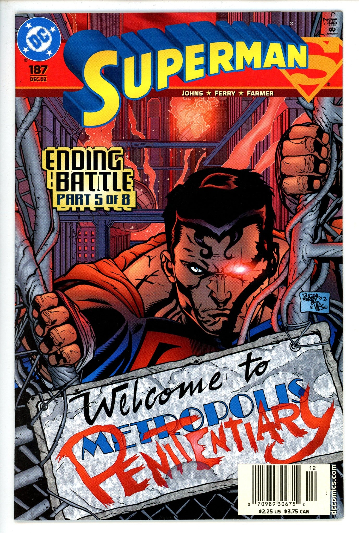 Superman Vol 2 187 Newsstand FN/VF