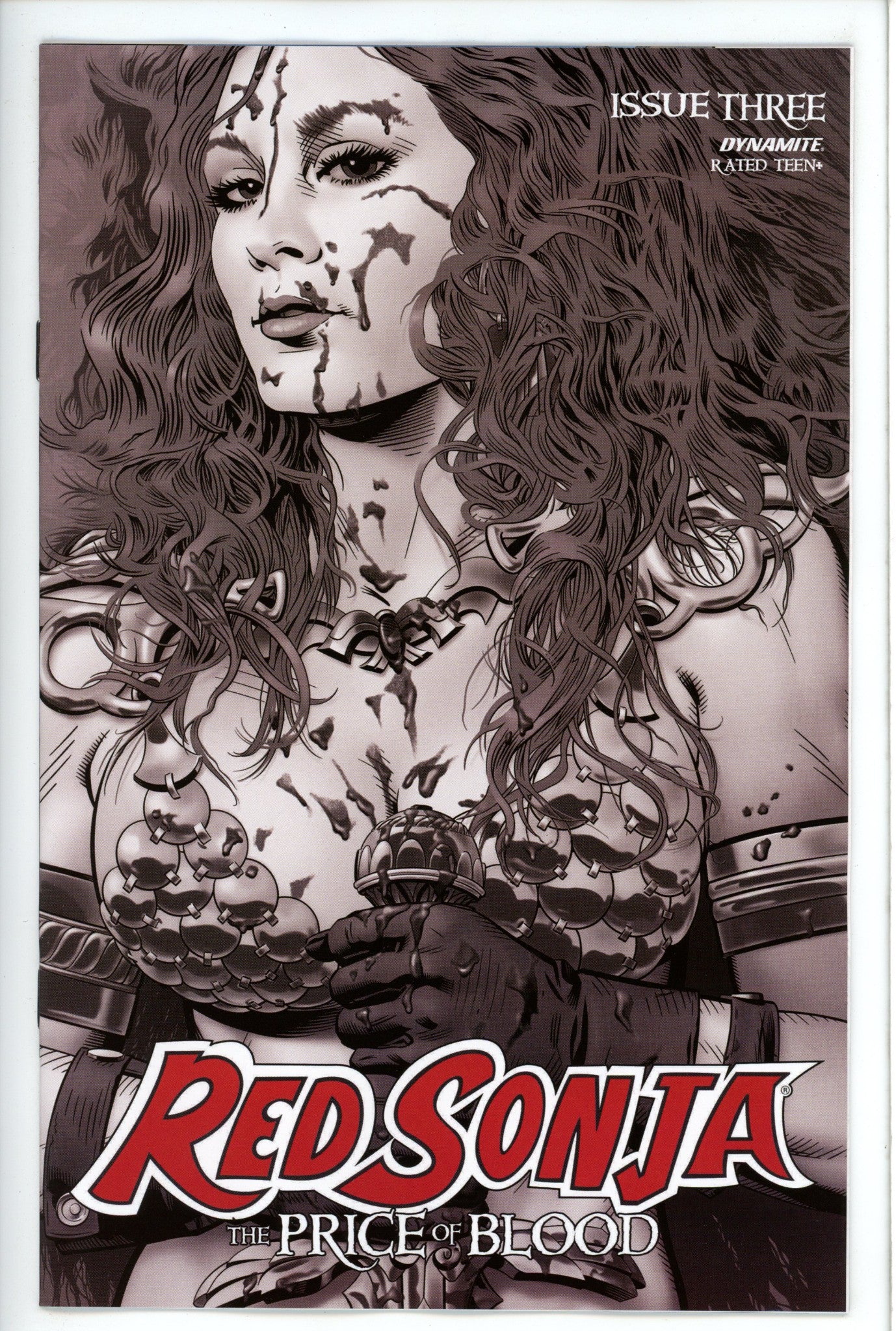 Red Sonja Price of Blood 3 Golden Variant-Dynamite-CaptCan Comics Inc