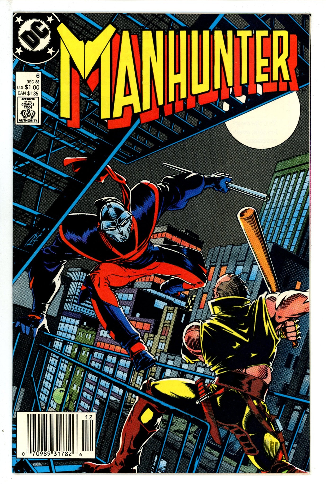 Manhunter Vol 1 6 Newsstand (1988)
