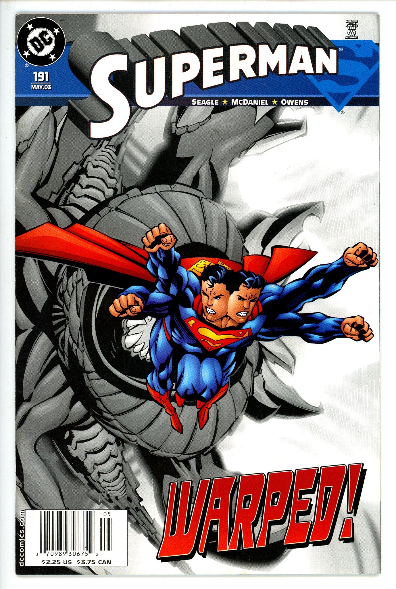 Superman Vol 2 191 Newsstand VF