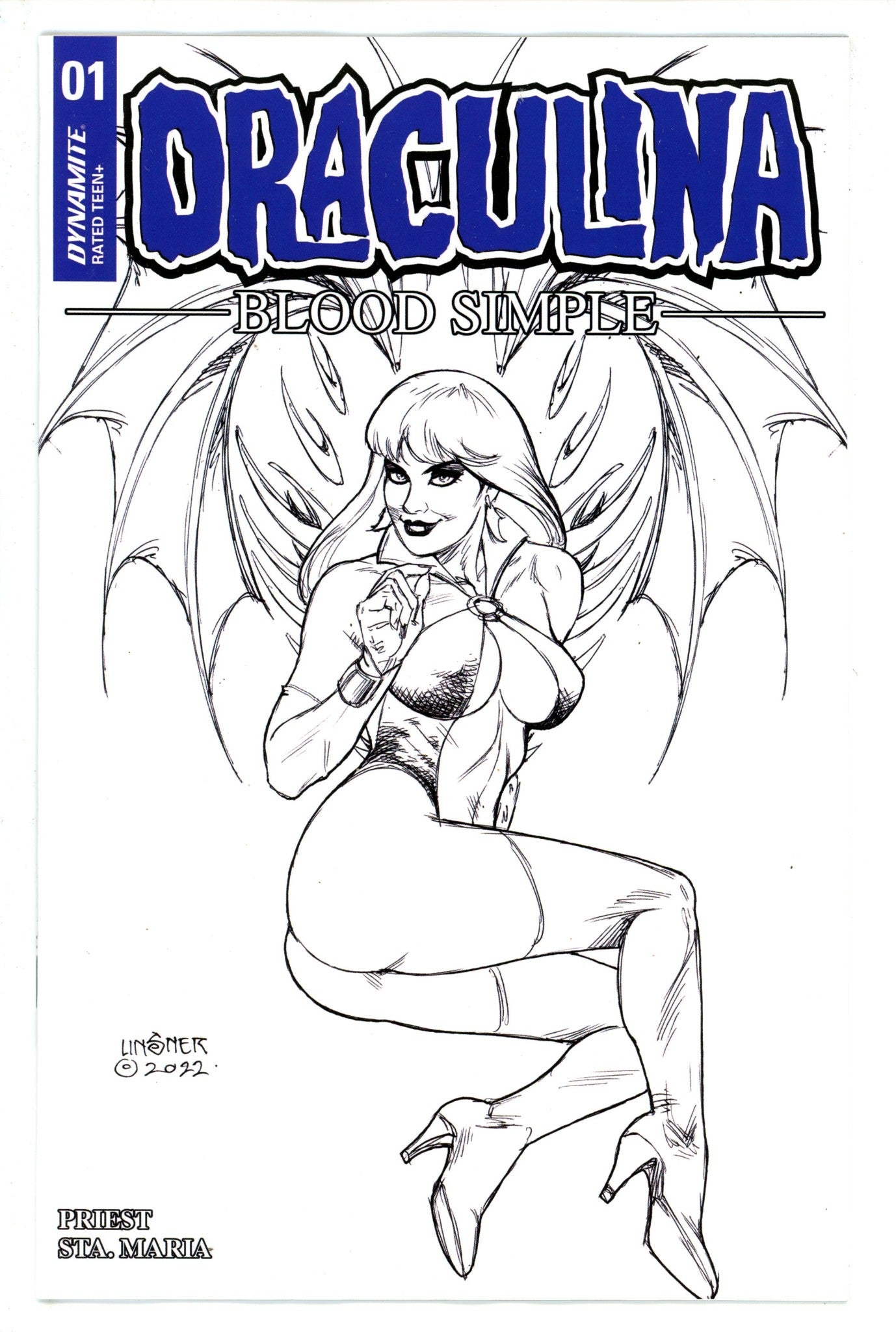 Draculina Blood Simple 1 Linsner Line Art Incentive Variant (2023)