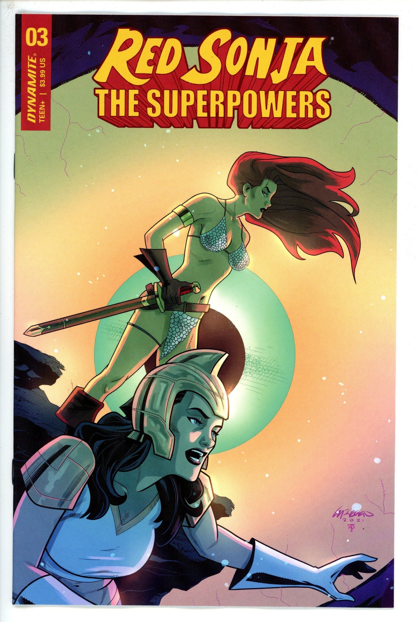 Red Sonja the Superpowers 3 Ferguson Variant-Dynamite-CaptCan Comics Inc