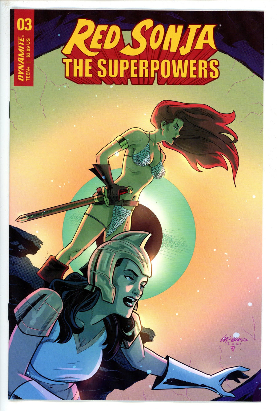 Red Sonja the Superpowers 3 Ferguson Variant-Dynamite-CaptCan Comics Inc