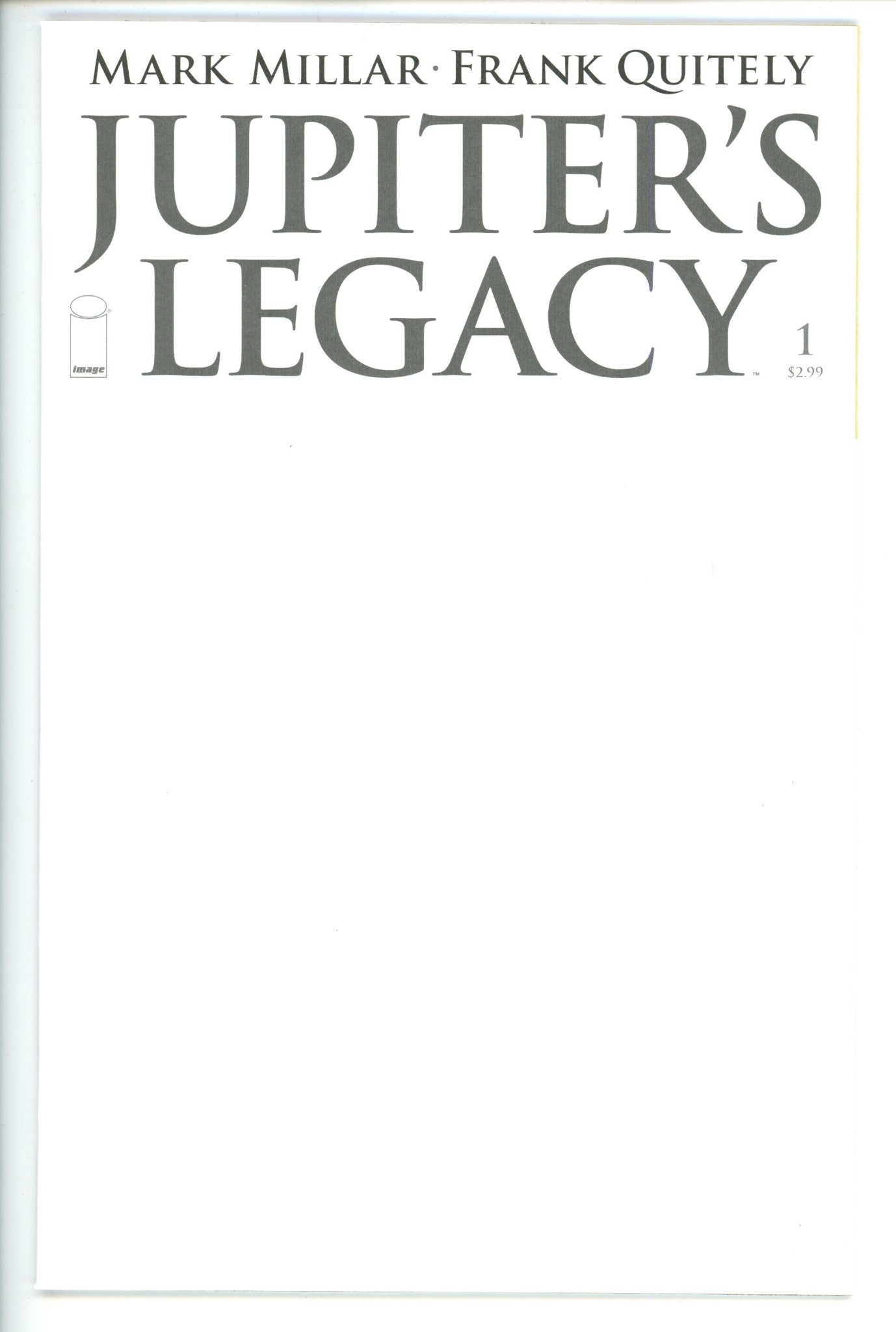 Jupiter's Legacy 1 Blank Variant