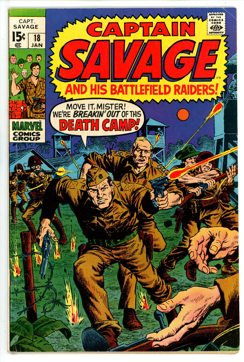 Capt. Savage and His Leatherneck Raiders 18 VG/FN