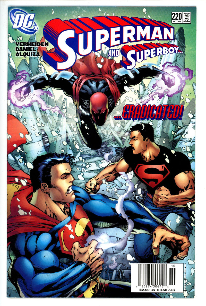 Superman Vol 2 220 Newsstand FN-