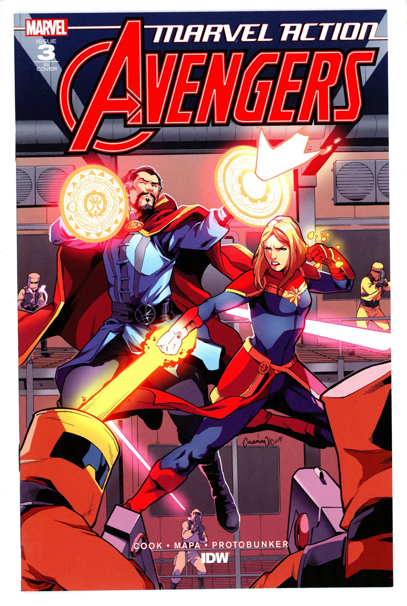 Marvel Action Avengers 3 Coleman Variant-IDW-CaptCan Comics Inc