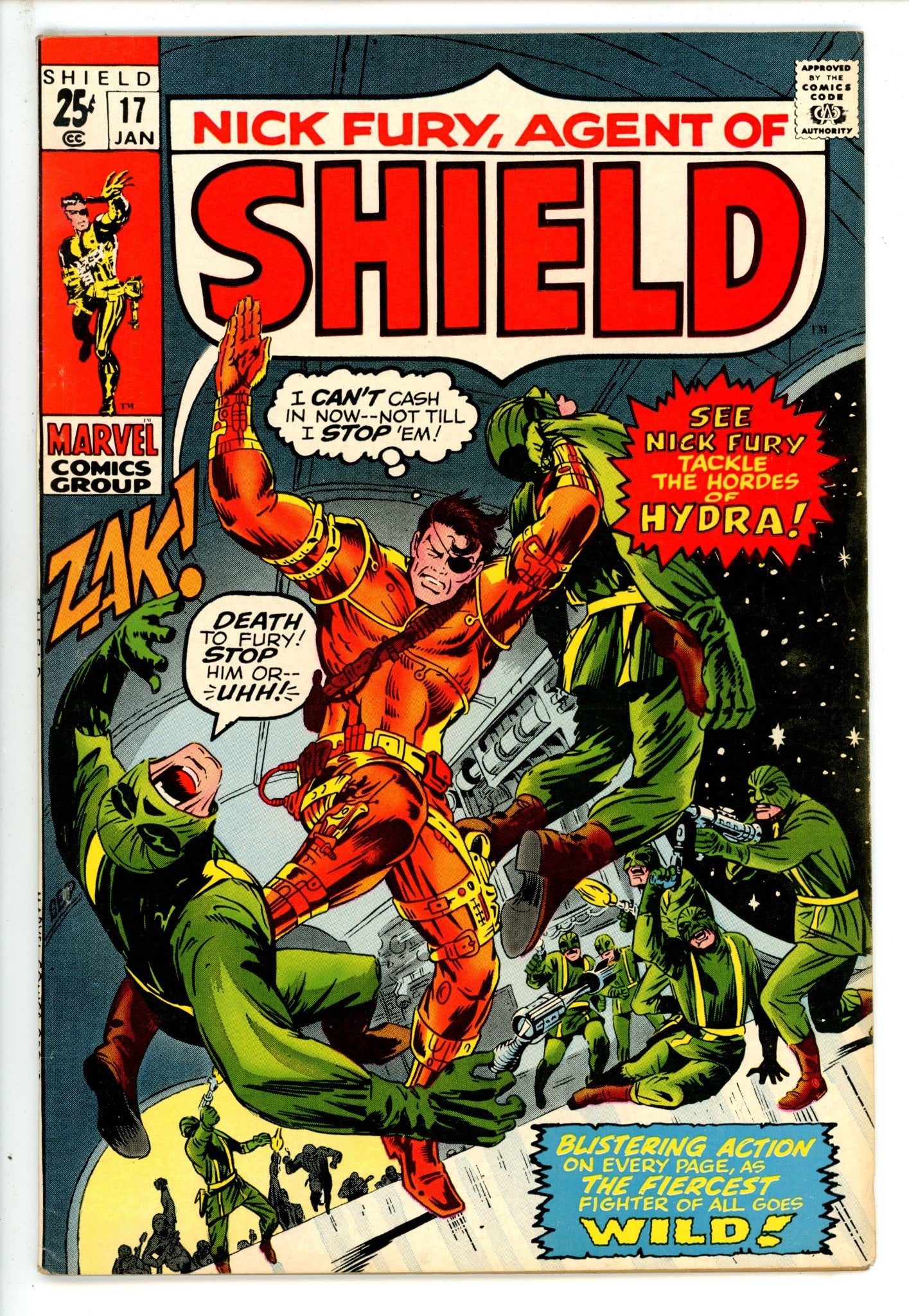 Nick Fury, Agent of SHIELD Vol 1 17 VF- (1970)