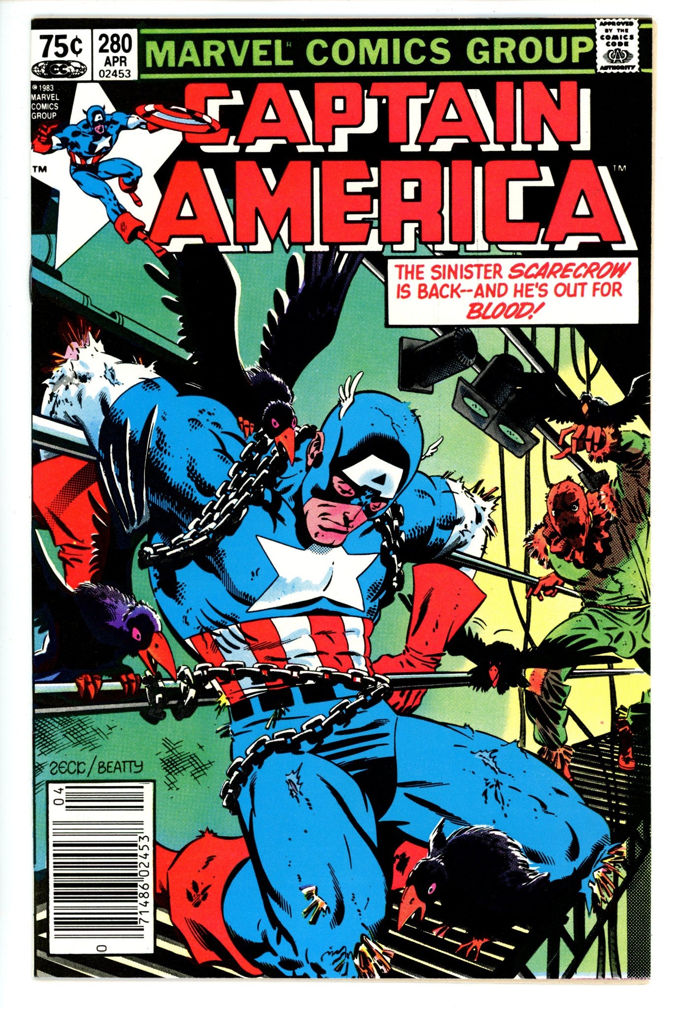 Captain America Vol 1 280 Canadian VF/NM