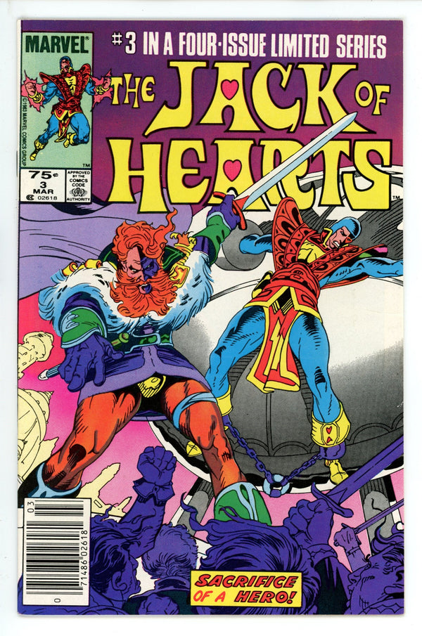 The Jack of Hearts 3 Canadian NM-