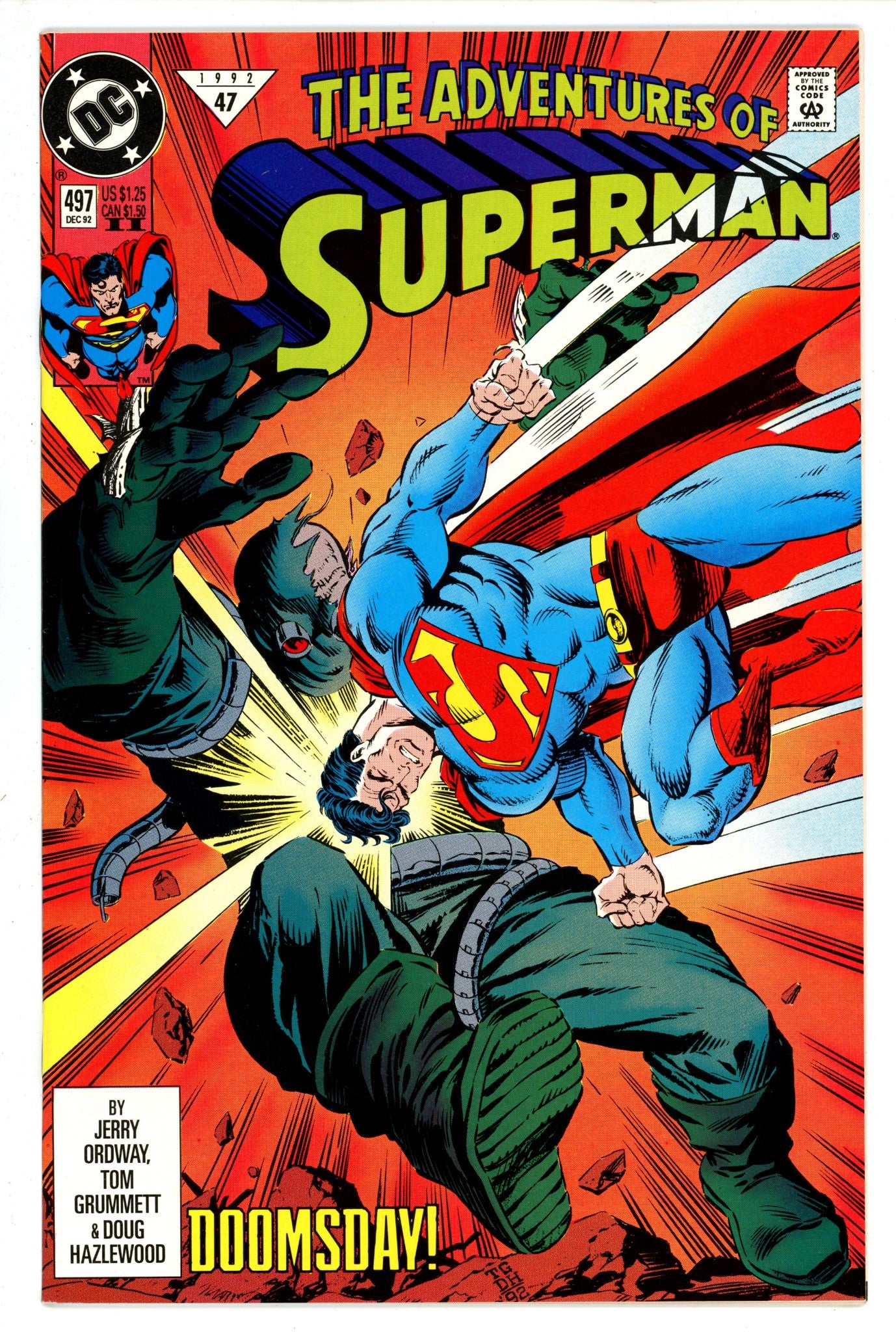 Adventures of Superman 497 2Nd Print (1992)