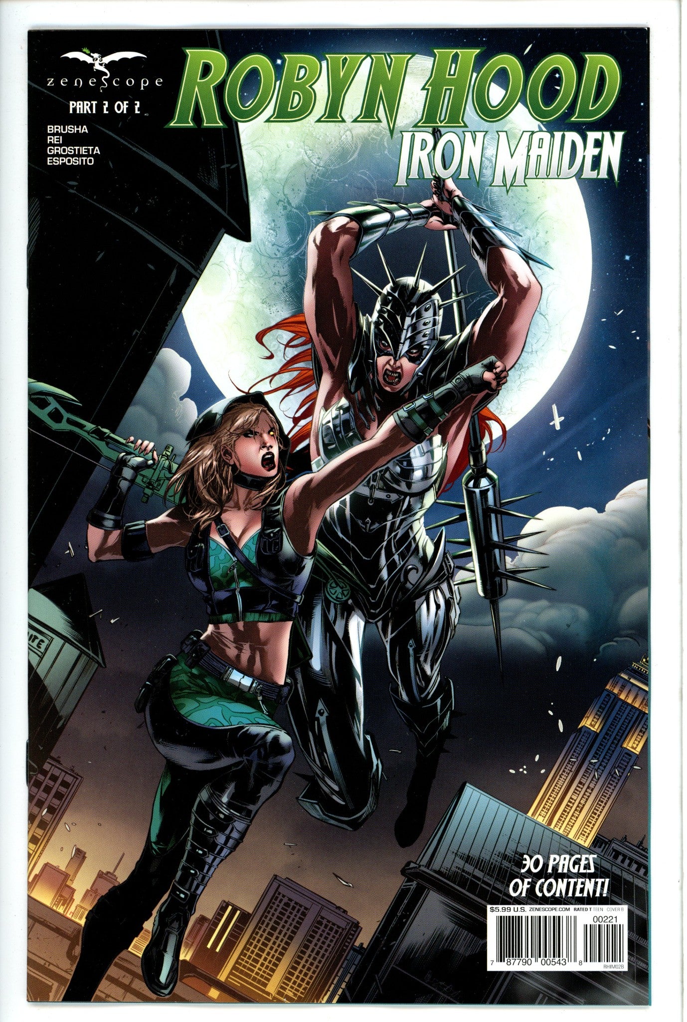 Robyn Hood Iron Maiden 2 White Variant-Zenescope-CaptCan Comics Inc