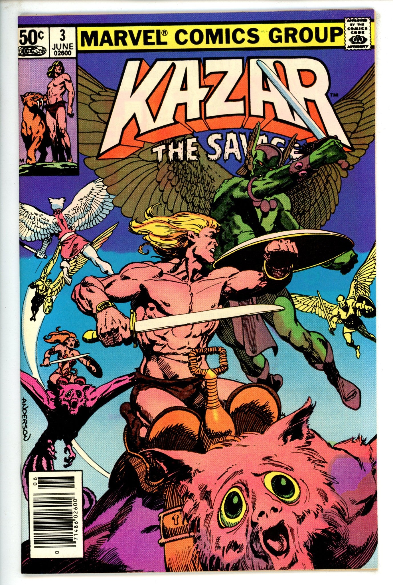 Ka-Zar Vol 3 3 Newsstand (1981)