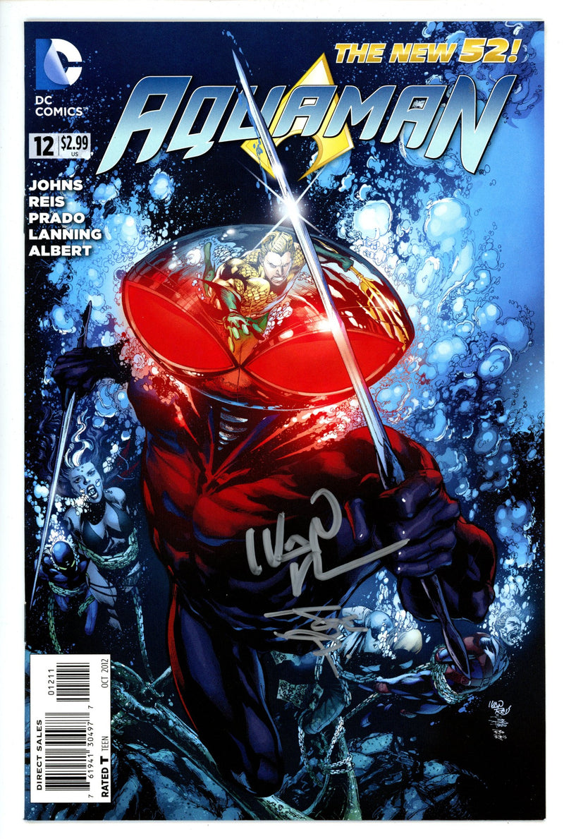 Aquaman Vol 7 12 Signed Prado / Reis