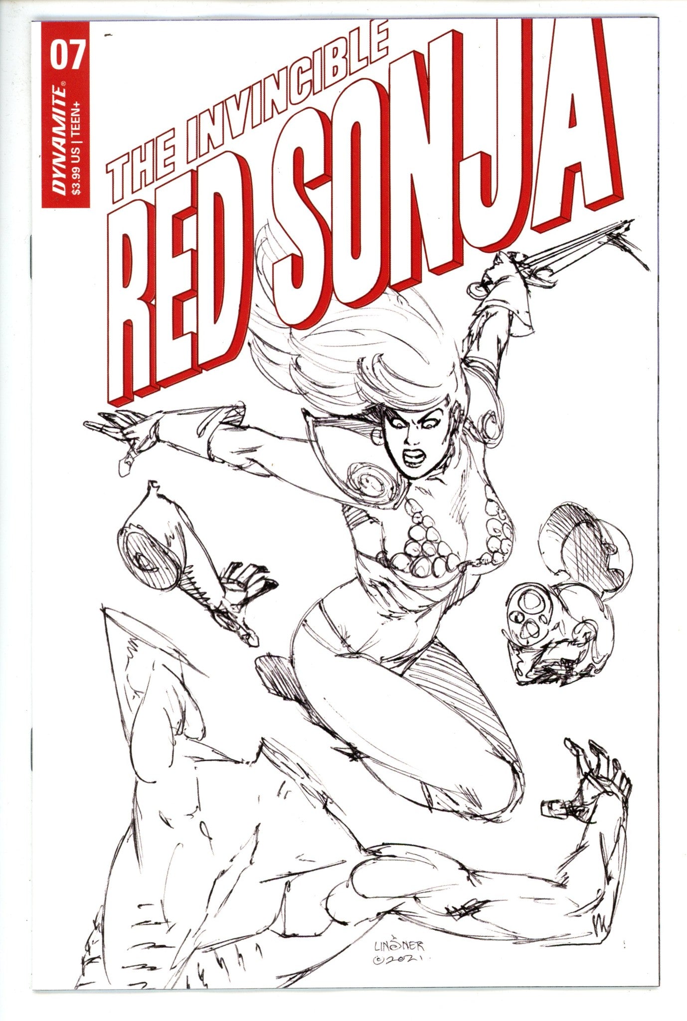 Invincible Red Sonja 7 Linsner Variant