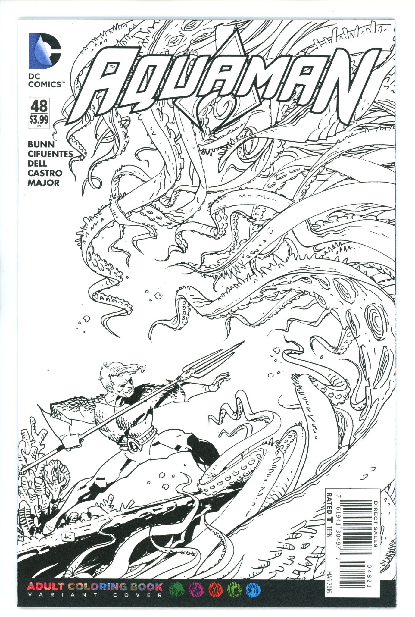 Aquaman Vol 7 48 Coloring Book Variant