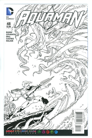 Aquaman Vol 7 48 Coloring Book Variant