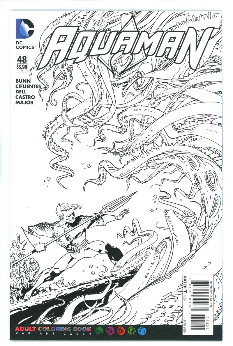 Aquaman Vol 7 48 Coloring Book Variant
