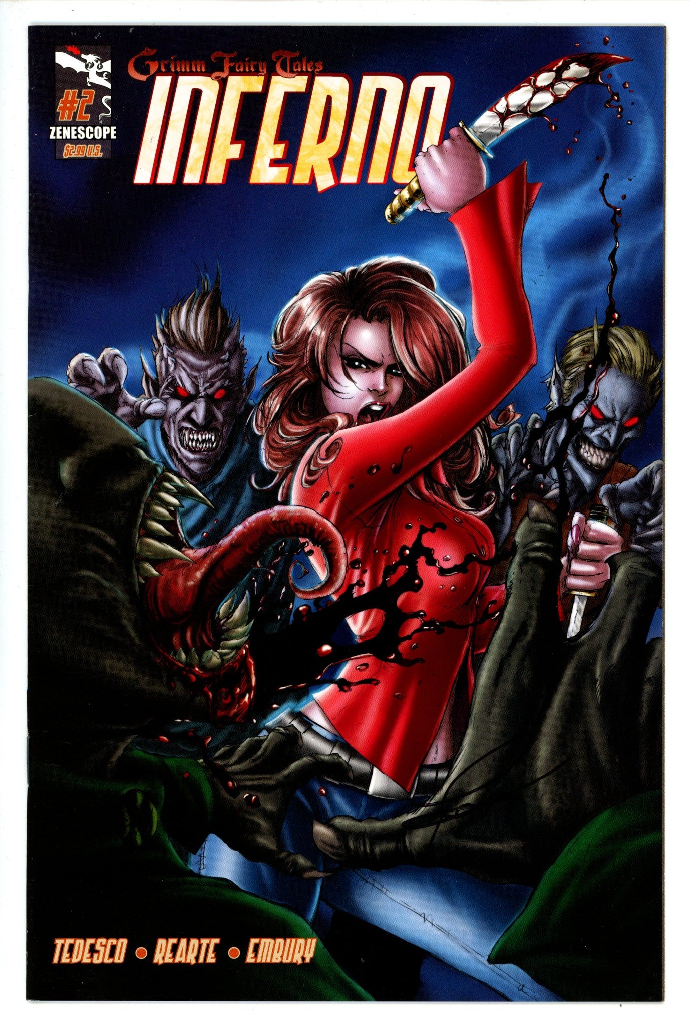 Grimm Fairy Tales Inferno 2 Signed Tedesco