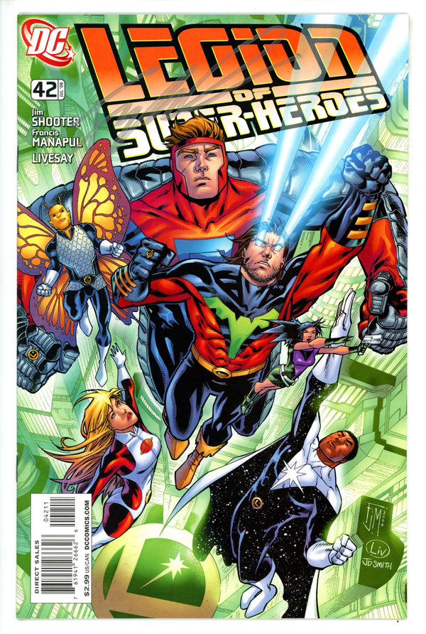 Legion of Super-Heroes Vol 5 42 Signed Manapul