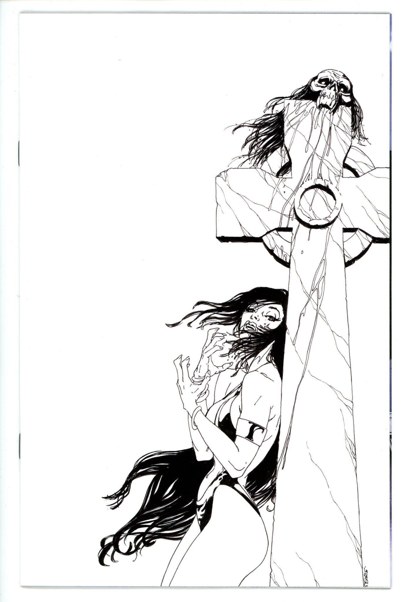 Vampirella: Trial of the Soul 1 Sears B&W Virgin Variant